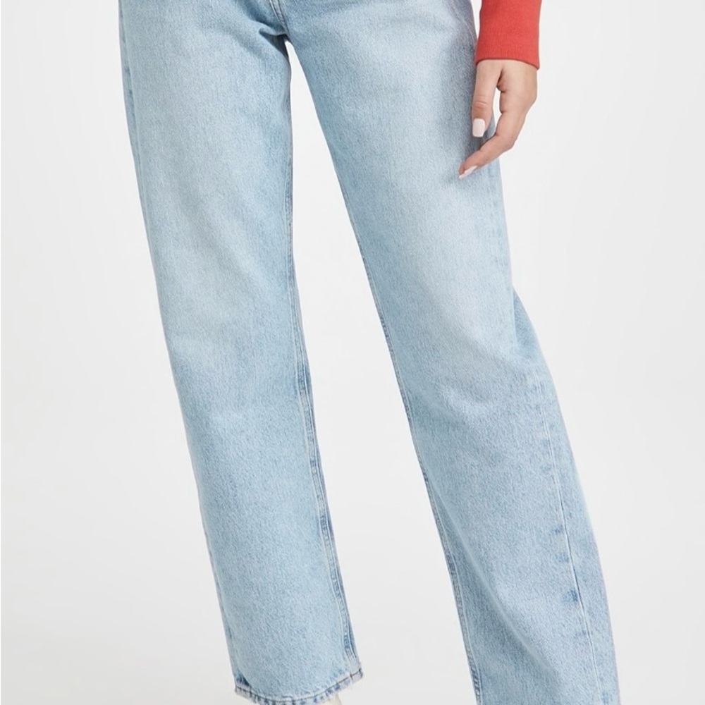 Agolde Blue Straight Leg Jeans Classic Style